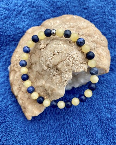 sodalite et calcite jaune